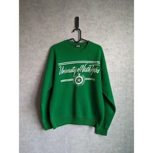Vintage 90’s UNT North Texas JanSport Green Crewneck Sweatshirt Size Medium